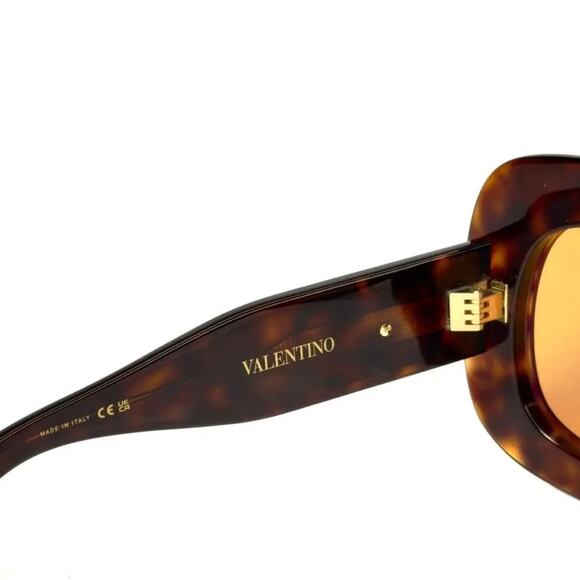 New! Valentino VLS 180C, Chic Tortoise Shell Oversized Sunglasses, Authentic main image 8